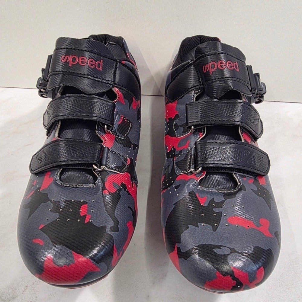 Gorpcore Sporty Cycling Shoes Camo Buckle Straps Men 44